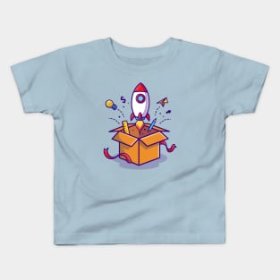 Rocket Launch From Box Kids T-Shirt